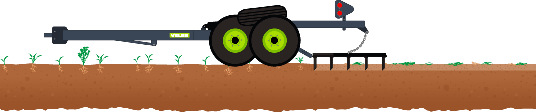 Зубовые однорядные бороны