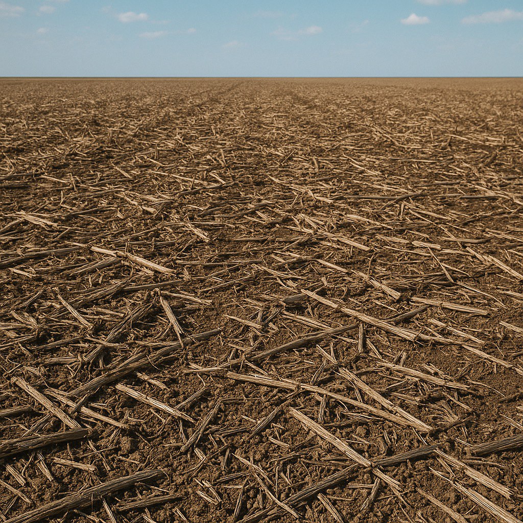 Распределение растительных остатков