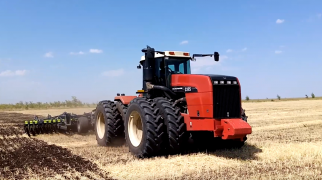 АН-8-БД работает по стерне зерновых в Казахстане