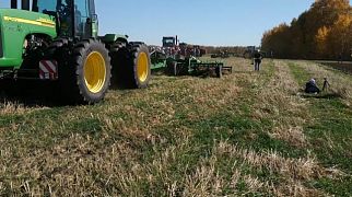 Стерневой культиватор АН-8-КСО по стерне зерновых